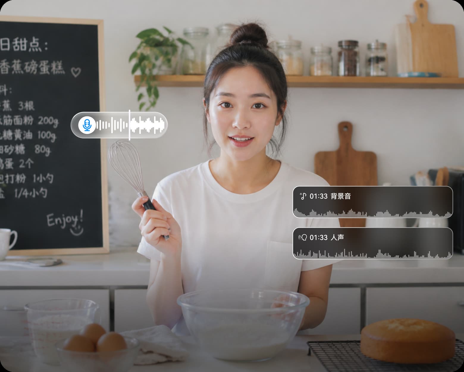 AI人声分离、AI音频降噪功能